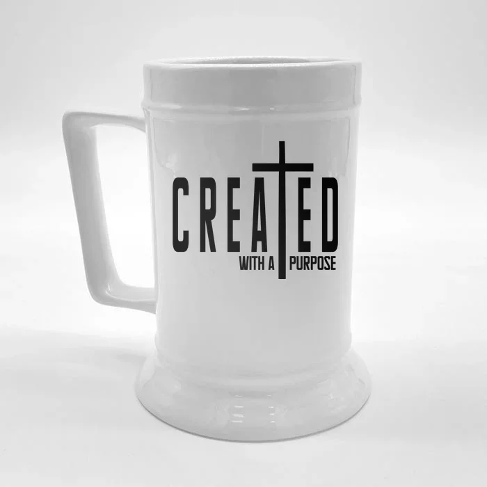 Created With A Purpose Jesus Front & Back Beer Stein