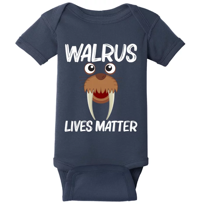 Cool Walrus Art For Arctic Ocean Animal Creature Baby Bodysuit