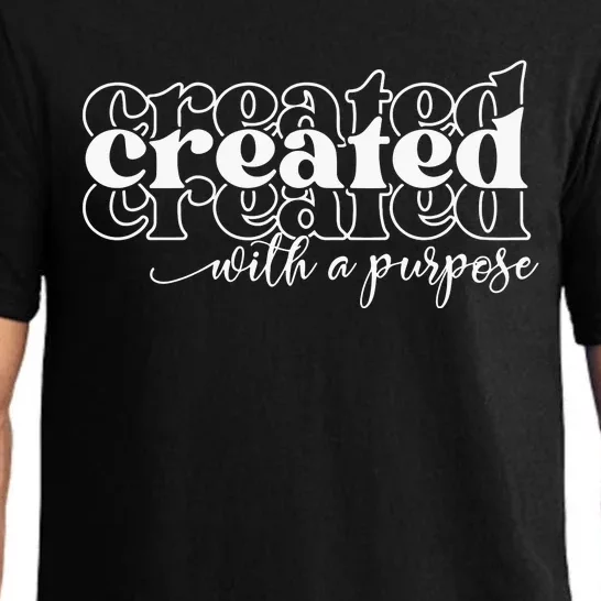 Created With A Purpose Christian Pajama Set