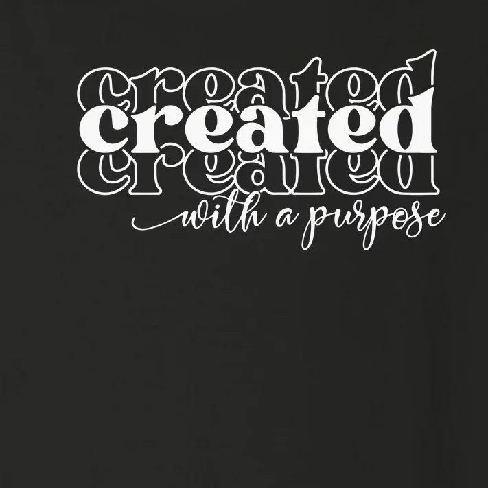 Created With A Purpose Christian Toddler Long Sleeve Shirt