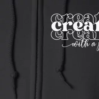 Created With A Purpose Christian Full Zip Hoodie