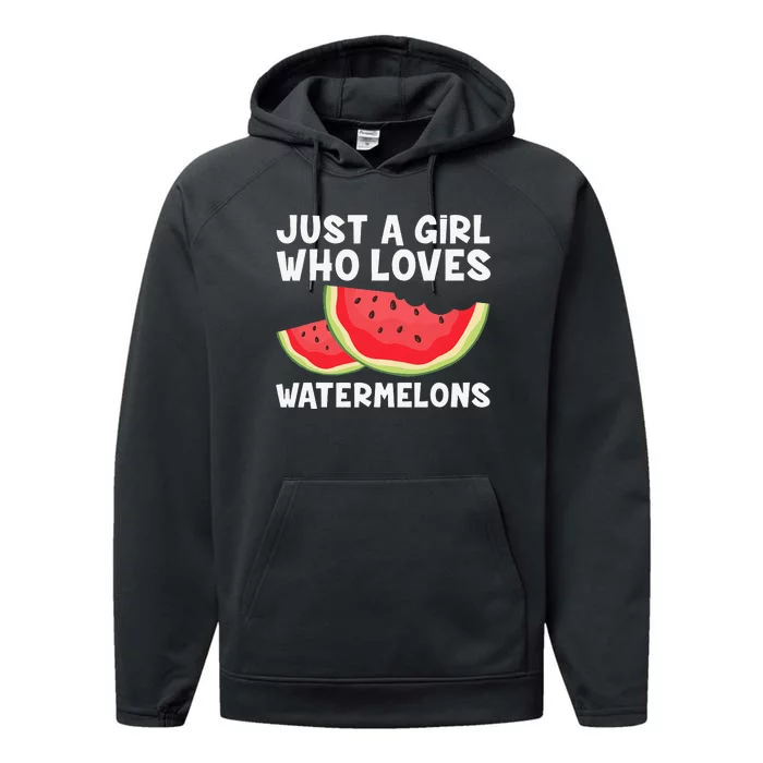 Cool Watermelon Art For Juicy Melon Fruit Summer Performance Fleece Hoodie