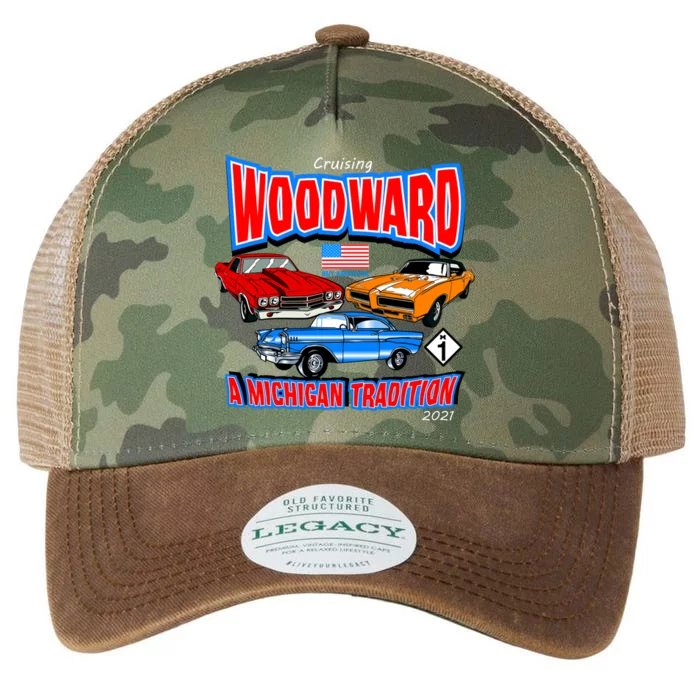 Cruising Woodward Ave M1 A Michigan Tradition Legacy Tie Dye Trucker Hat