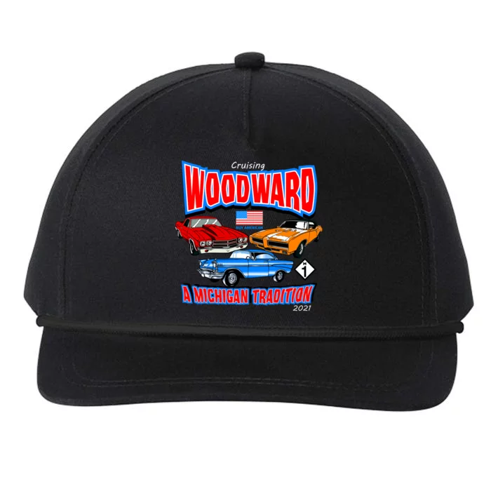 Cruising Woodward Ave M1 A Michigan Tradition Snapback Five-Panel Rope Hat