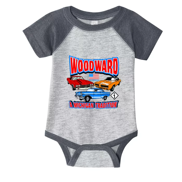 Cruising Woodward Ave M1 A Michigan Tradition Infant Baby Jersey Bodysuit