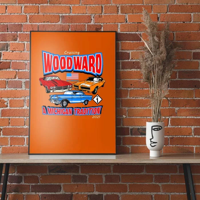 Cruising Woodward Ave M1 A Michigan Tradition Poster