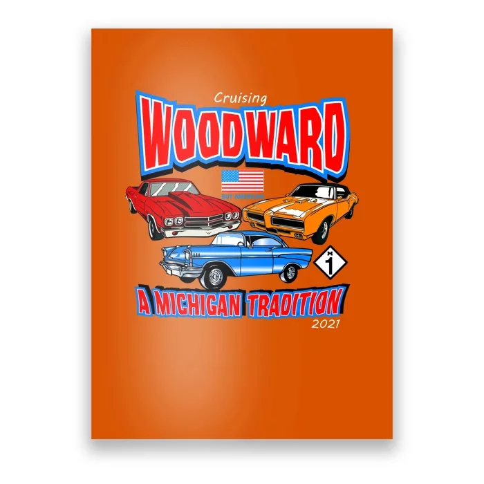 Cruising Woodward Ave M1 A Michigan Tradition Poster