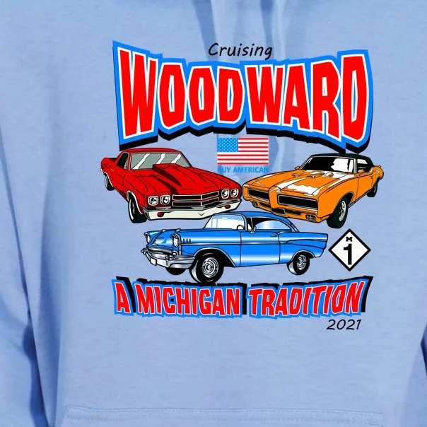 Cruising Woodward Ave M1 A Michigan Tradition Unisex Surf Hoodie