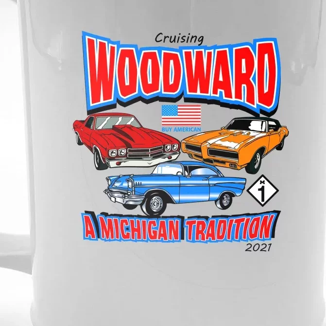 Cruising Woodward Ave M1 A Michigan Tradition Front & Back Beer Stein