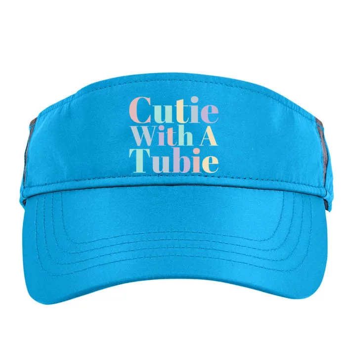 Cutie With A Tubie Feeding Tube Gift Adult Drive Performance Visor