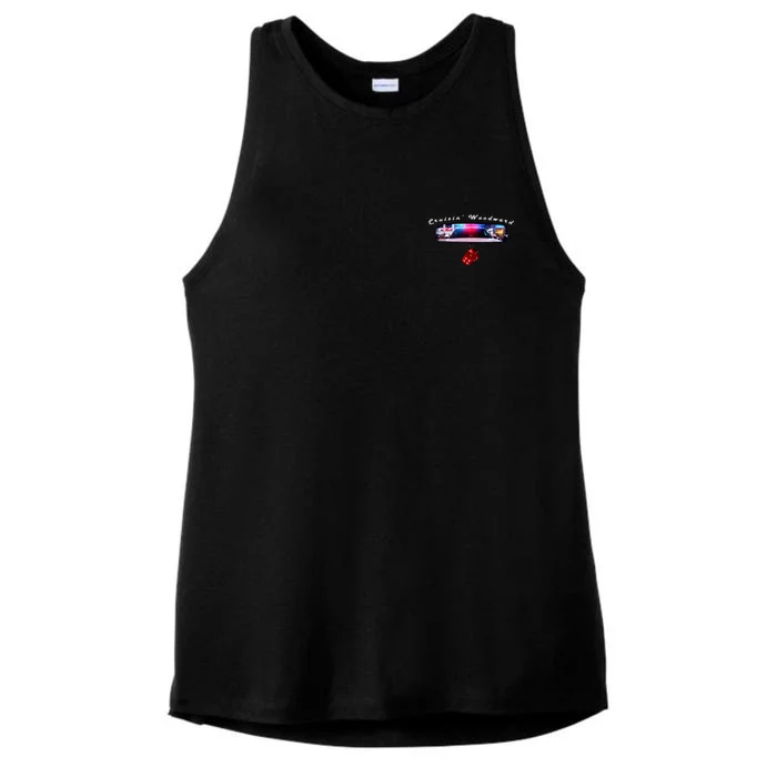 Cruizin' Woodward Ave M1 Priceless Funny Police Front & Back Front & Back Ladies Tri-Blend Wicking Tank