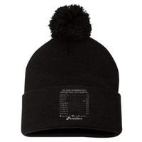 Cruizin' Woodward Ave M1 Priceless Funny Police Front & Back Pom Pom 12in Knit Beanie