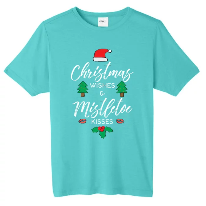 Christmas Wishes And Mistletoe ChromaSoft Performance T-Shirt