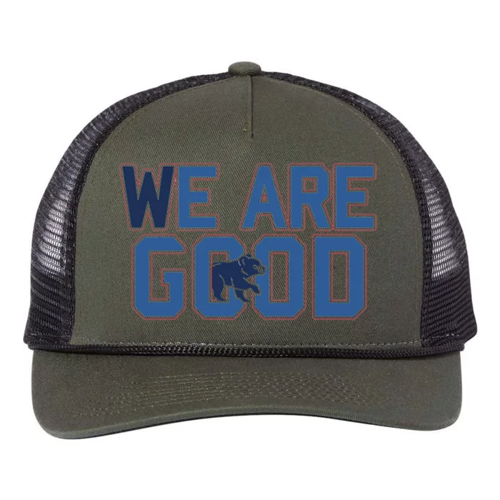 Cubs We Are Good Retro Rope Trucker Hat Cap