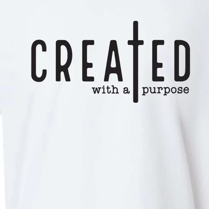 Created With A Purpose Jesus God Christian Faith Easter Day Sueded Cloud Jersey T-Shirt