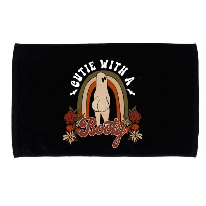 Cutie With A Booty Funny Halloween Fall Microfiber Hand Towel