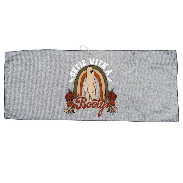 Cutie With A Booty Funny Halloween Fall Large Microfiber Waffle Golf Towel