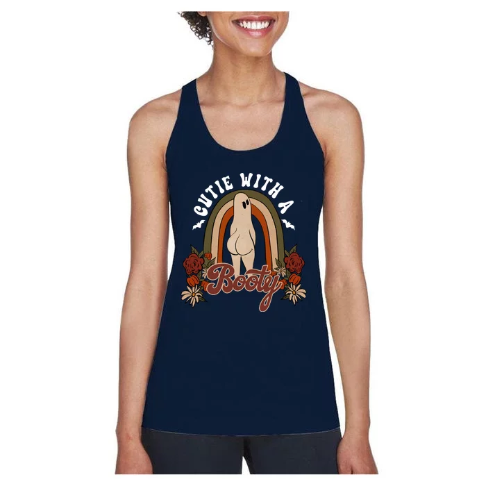 Cutie With A Booty Funny Halloween Fall Women's Racerback Tank