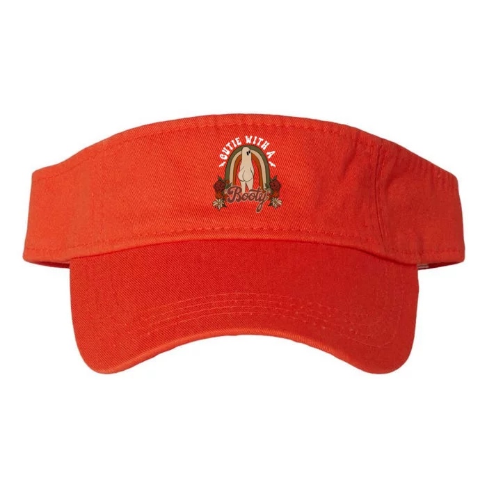 Cutie With A Booty Funny Halloween Fall Valucap Bio-Washed Visor