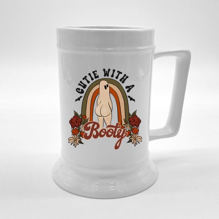 Cutie With A Booty Funny Halloween Fall Front & Back Beer Stein