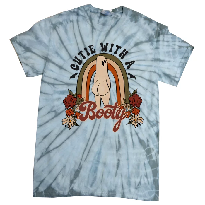 Cutie With A Booty Funny Halloween Ghost Tie-Dye T-Shirt