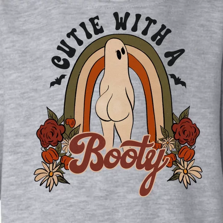 Cutie With A Booty Funny Halloween Ghost Toddler Hoodie