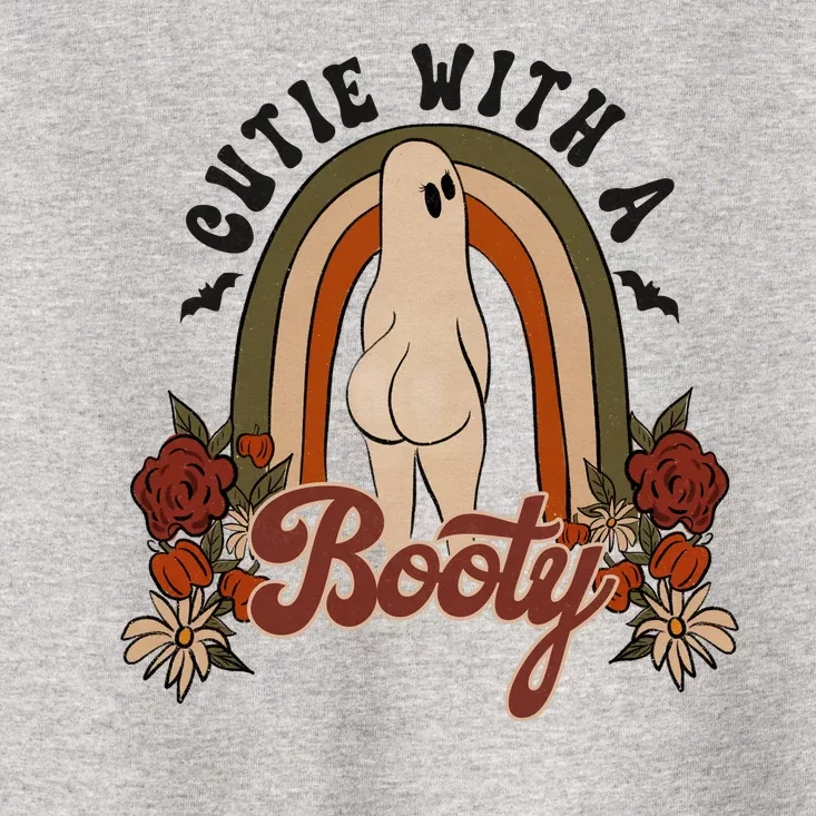 Cutie With A Booty Funny Halloween Ghost Toddler T-Shirt