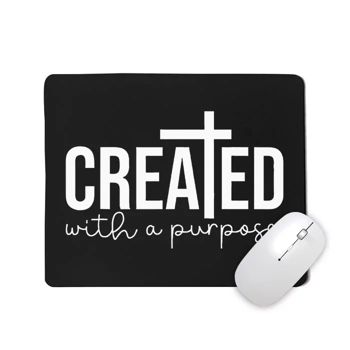 Created With A Purpose Christian Teacher Mousepad