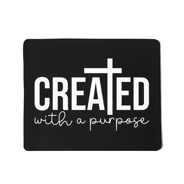 Created With A Purpose Christian Teacher Mousepad