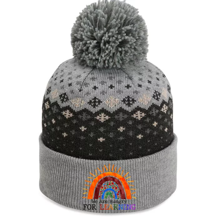 Cute We Are Hungry For Learning Back To School The Baniff Cuffed Pom Beanie