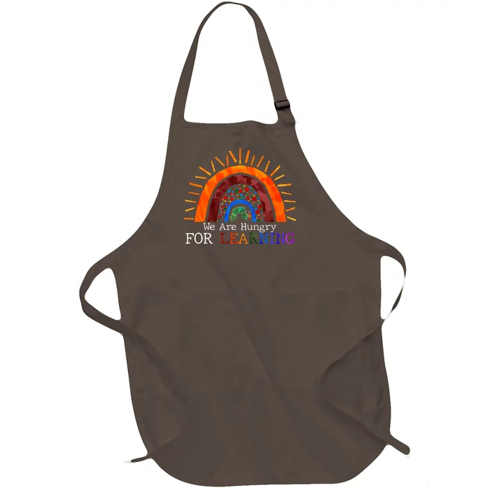 Cute We Are Hungry For Learning Back To School Full-Length Apron With Pocket