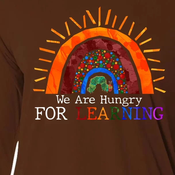 Cute We Are Hungry For Learning Back To School Cooling Performance Long Sleeve Crew