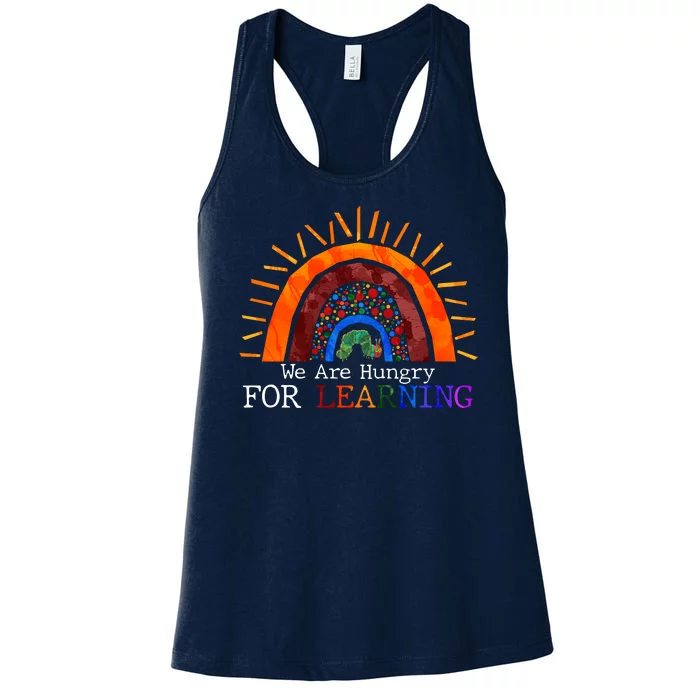 Cute We Are Hungry For Learning Back To School Women's Racerback Tank