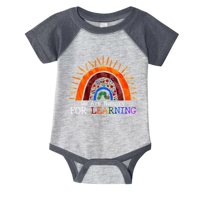 Cute We Are Hungry For Learning Back To School Infant Baby Jersey Bodysuit