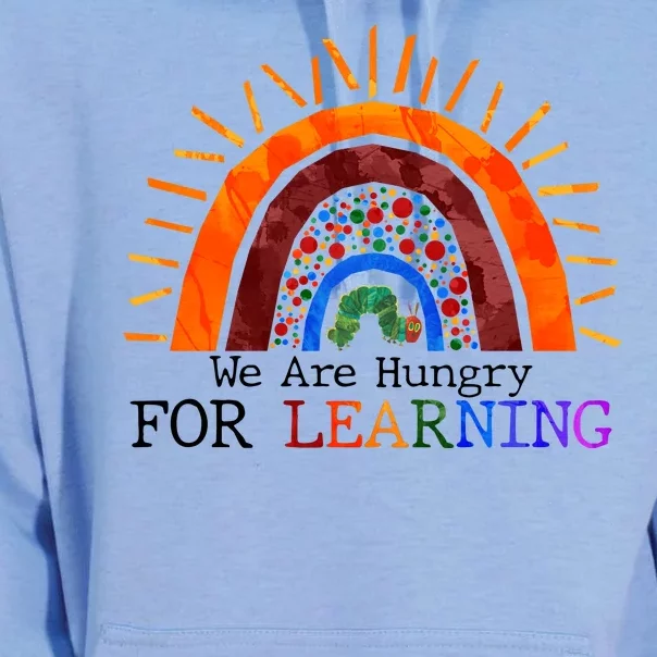 Cute We Are Hungry For Learning Back To School Unisex Surf Hoodie