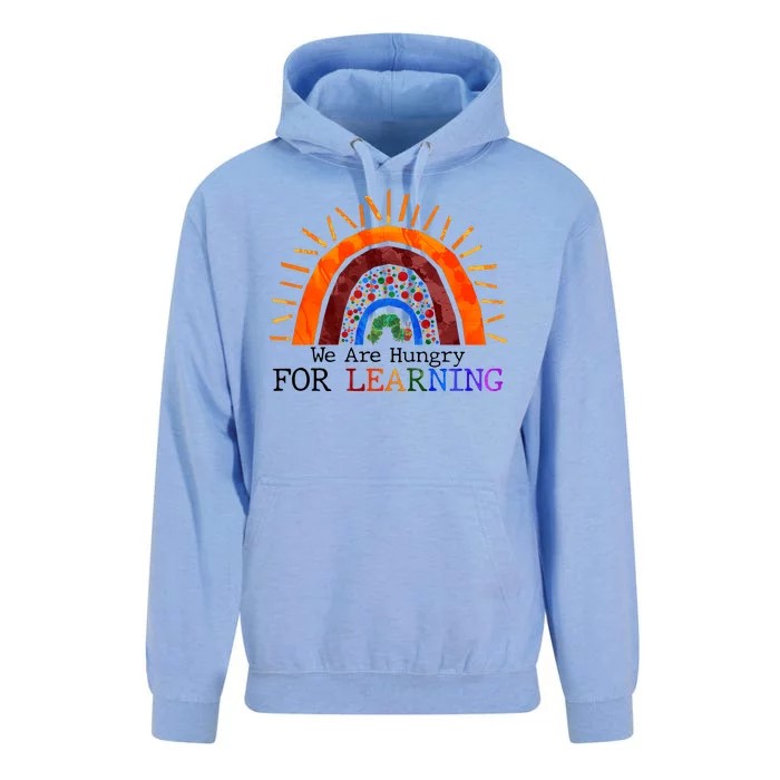 Cute We Are Hungry For Learning Back To School Unisex Surf Hoodie