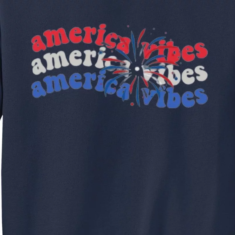 Cool Wavy America Vibes Fireworks Sweatshirt