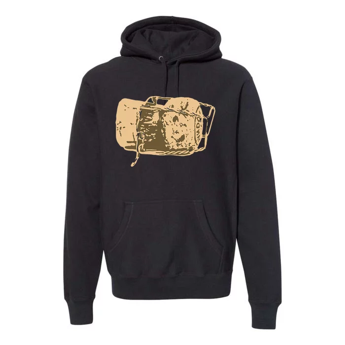 Cork Wine And Champagne Lovers Gift Premium Hoodie