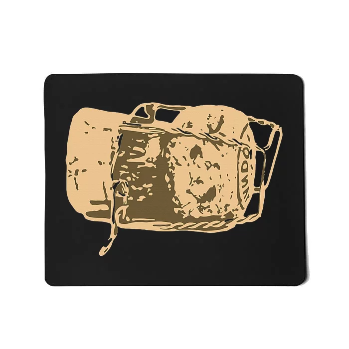 Cork Wine And Champagne Lovers Gift Mousepad