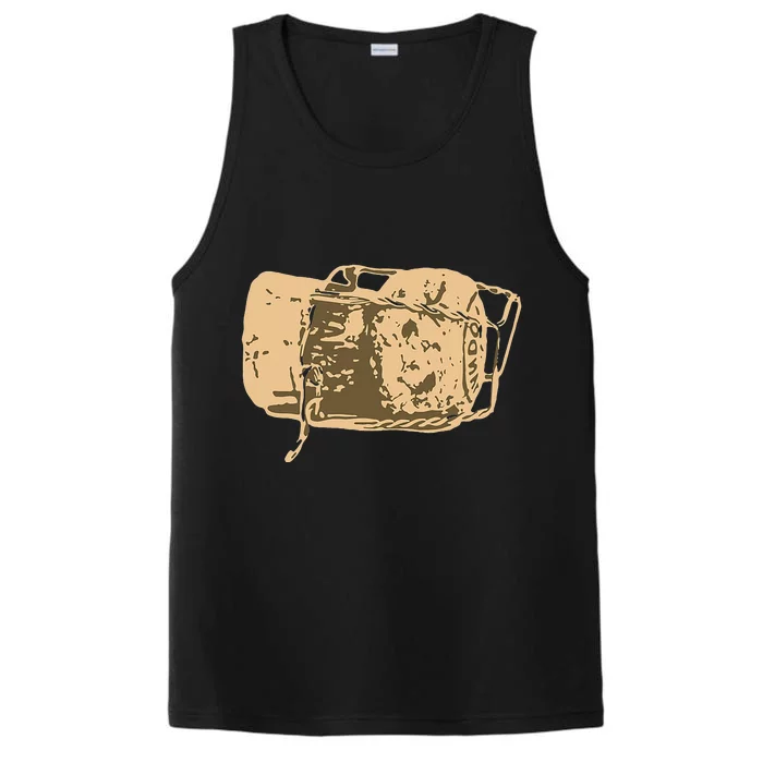 Cork Wine And Champagne Lovers Gift Performance Tank