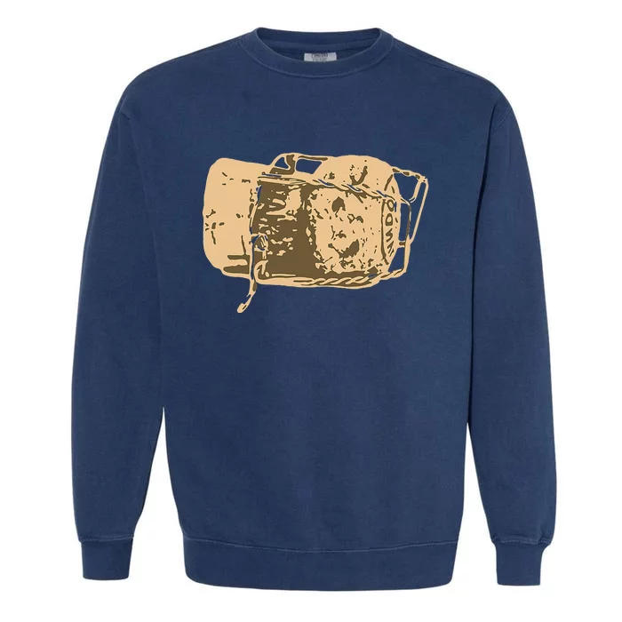 Cork Wine And Champagne Lovers Gift Garment-Dyed Sweatshirt