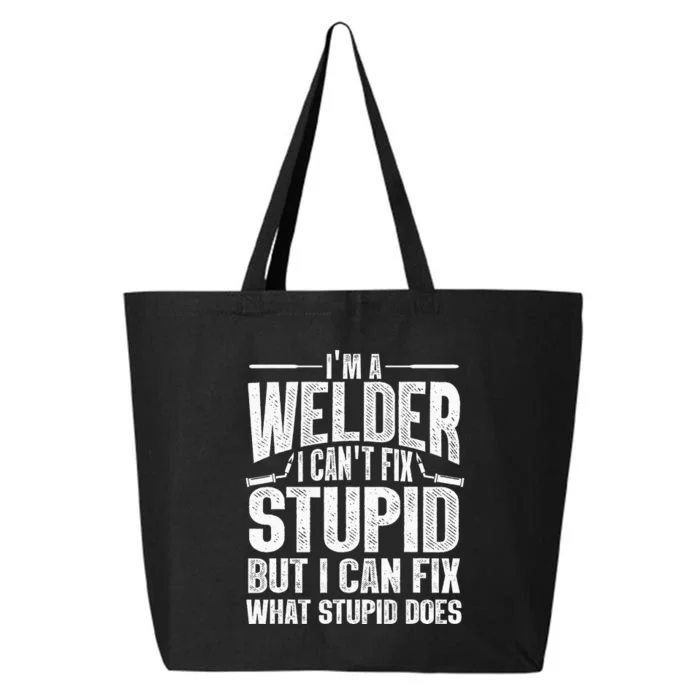 Cool Welding Art For Men Women Welder Iron Worker Pipeliner 25L Jumbo Tote