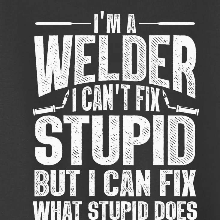 Cool Welding Art For Men Women Welder Iron Worker Pipeliner Toddler T-Shirt