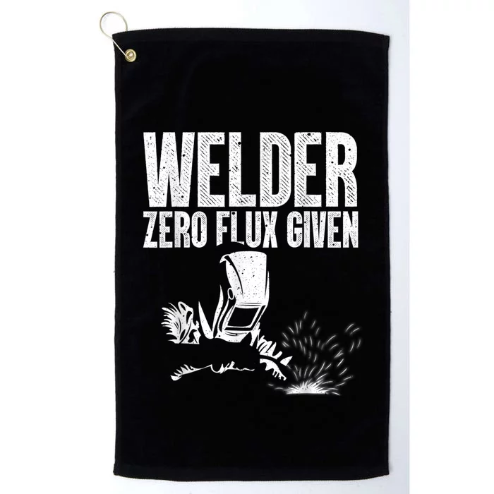 Cool Welder Art For Men Women MIG/TIG Welding Metal Lover Platinum Collection Golf Towel