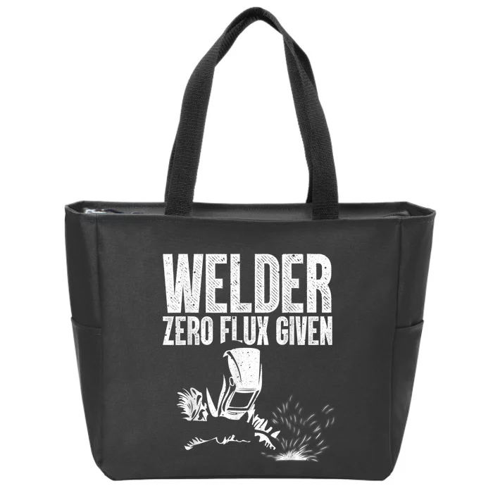 Cool Welder Art For Men Women MIG/TIG Welding Metal Lover Zip Tote Bag