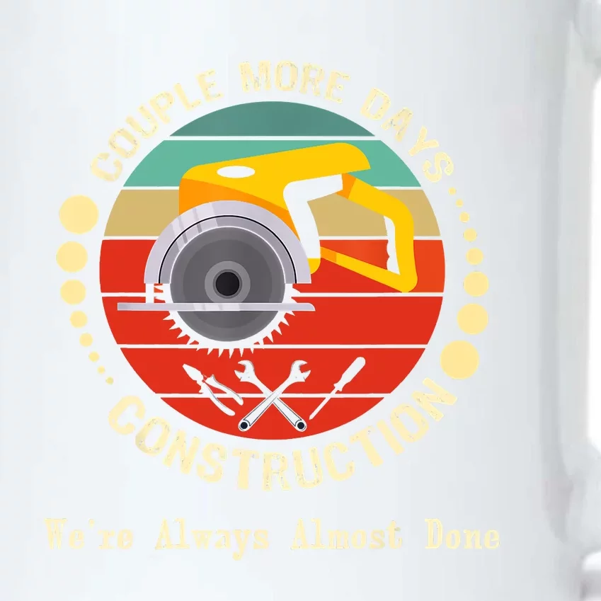 Construction We’re Always Almost Done Retro Black Color Changing Mug