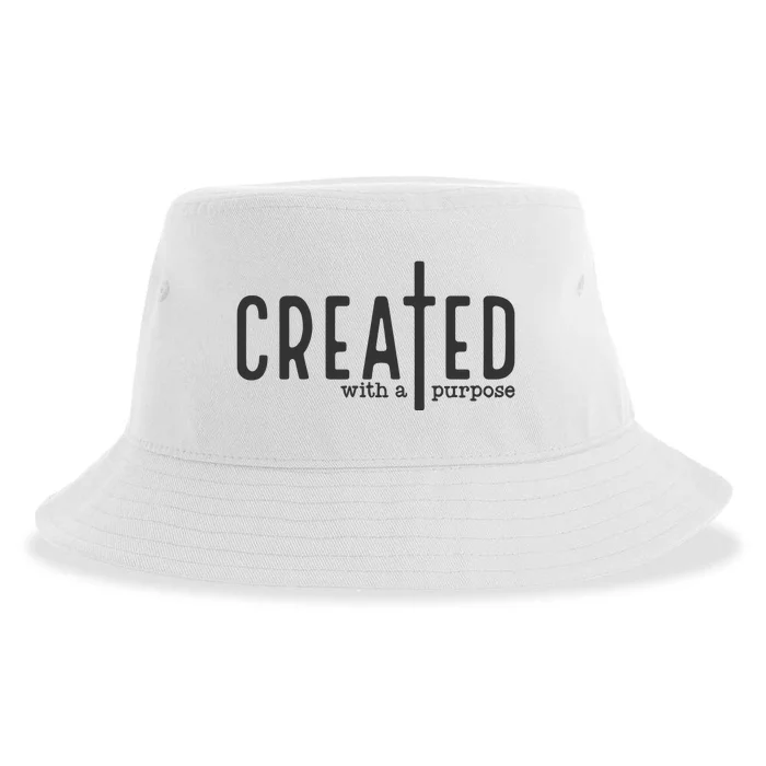 Created With A Purpose Christian Sustainable Bucket Hat