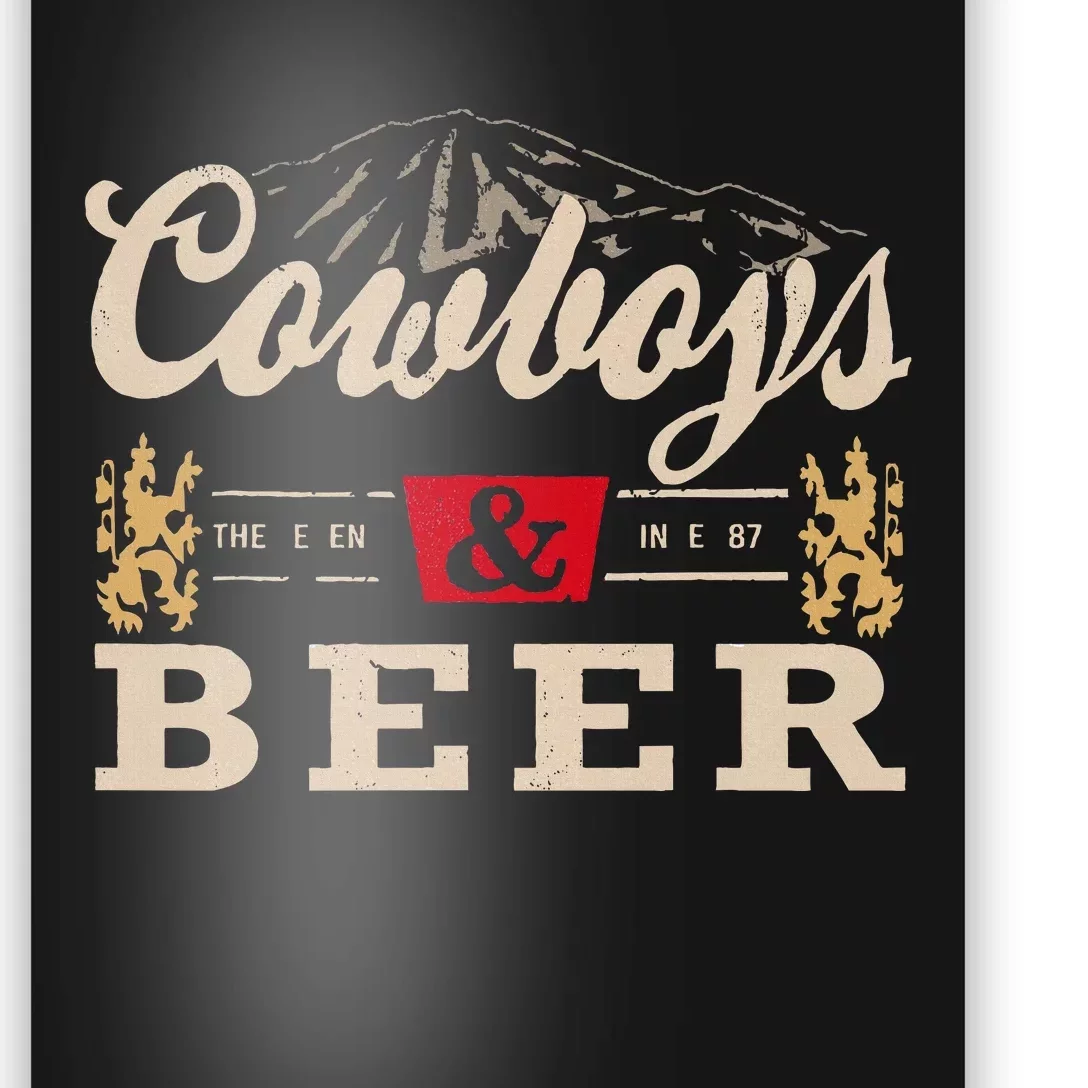 Cowboys Western And Beer Cowboy Lovers Poster