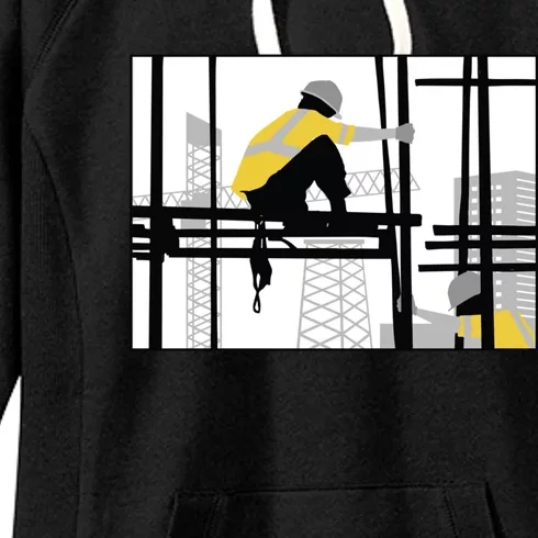 Construction Worker Builder Trades Contractor Meaningful Gift Women's Fleece Hoodie