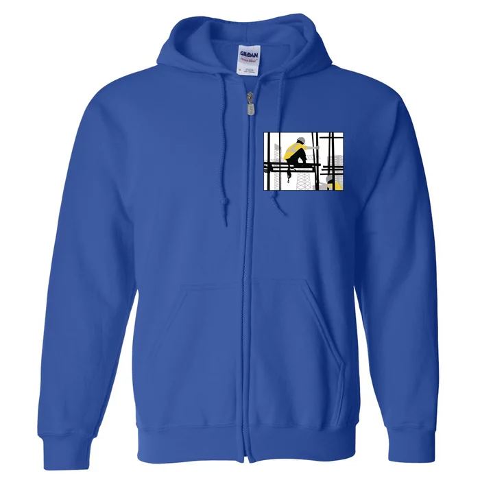 Construction Worker Builder Trades Contractor Meaningful Gift Full Zip Hoodie